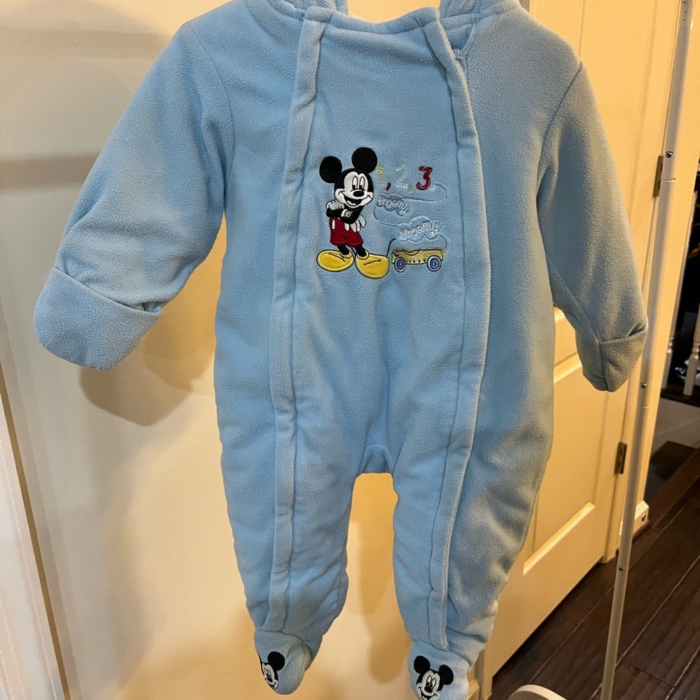 Disney baby snowsuit, 6-9 months
